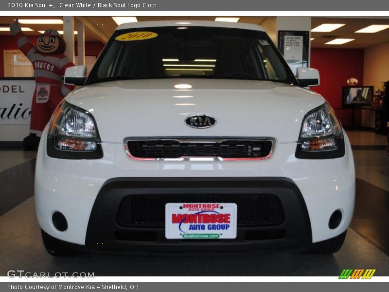 Clear White / Black Soul Logo Cloth 2010 Kia Soul +