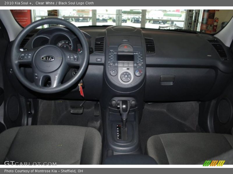 Clear White / Black Soul Logo Cloth 2010 Kia Soul +