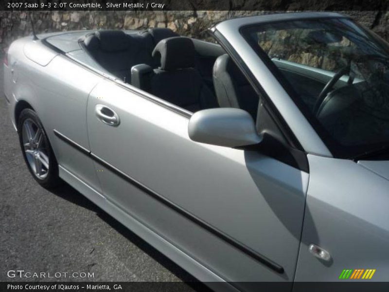 Silver Metallic / Gray 2007 Saab 9-3 2.0T Convertible