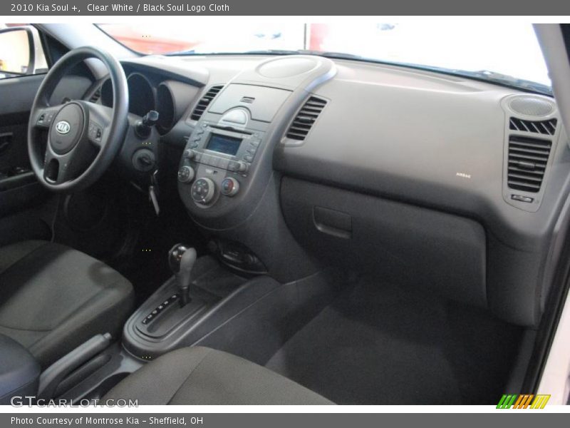 Clear White / Black Soul Logo Cloth 2010 Kia Soul +