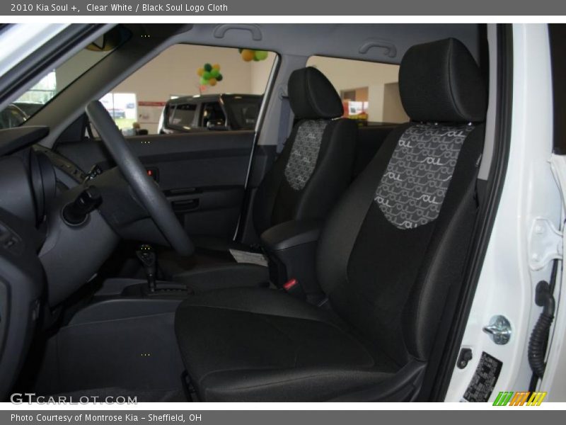 Clear White / Black Soul Logo Cloth 2010 Kia Soul +