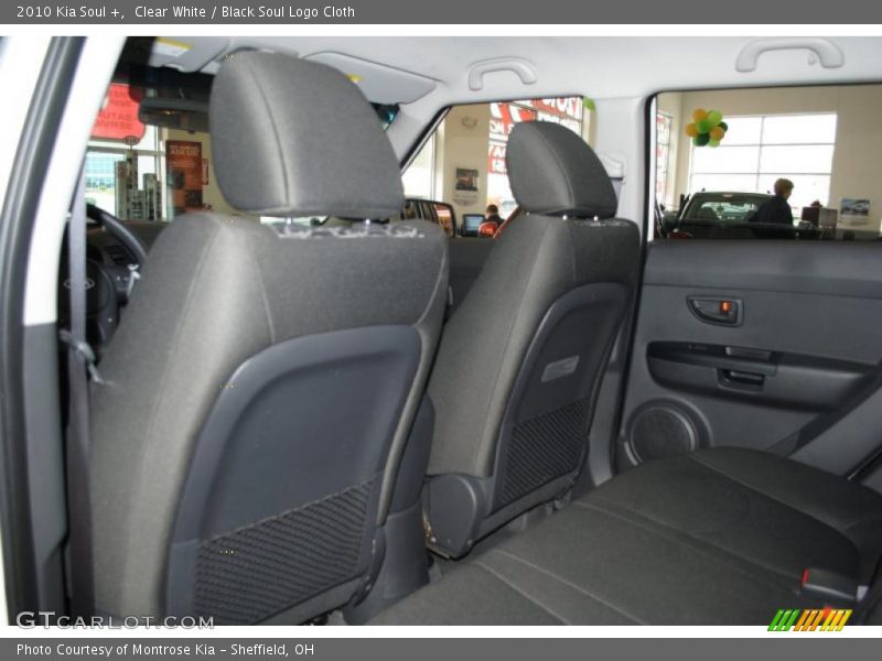 Clear White / Black Soul Logo Cloth 2010 Kia Soul +