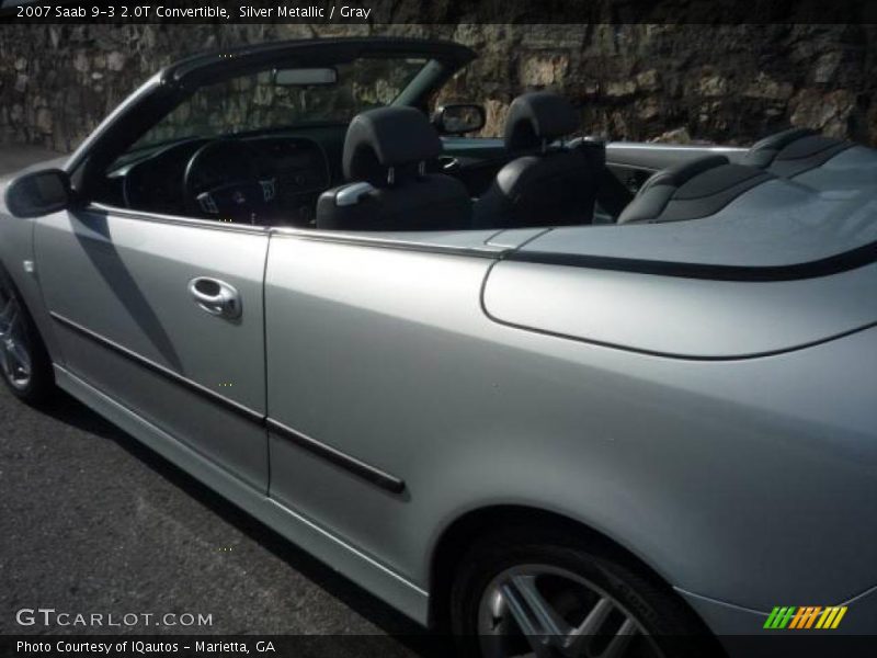 Silver Metallic / Gray 2007 Saab 9-3 2.0T Convertible