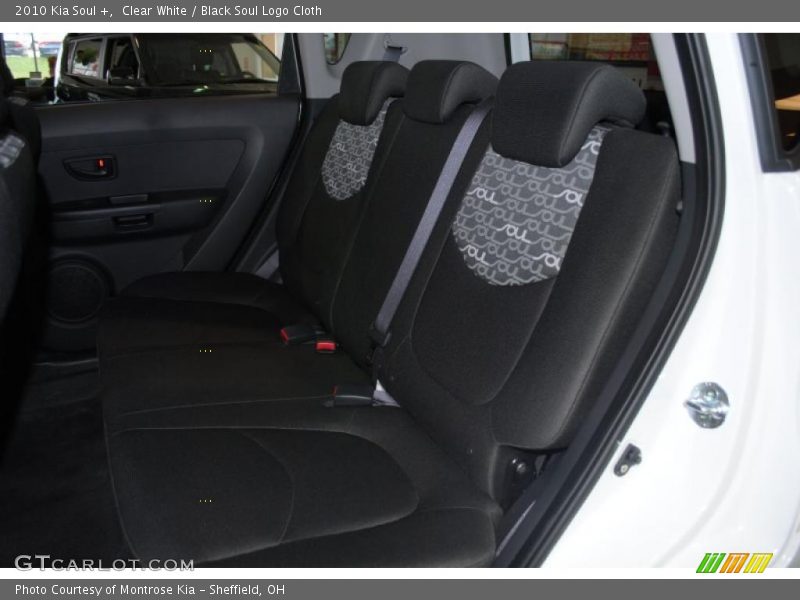 Clear White / Black Soul Logo Cloth 2010 Kia Soul +