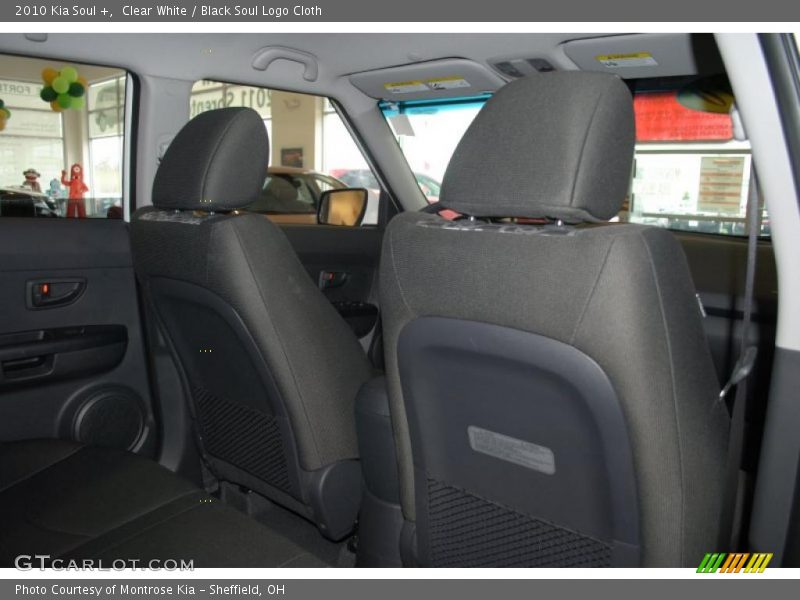 Clear White / Black Soul Logo Cloth 2010 Kia Soul +