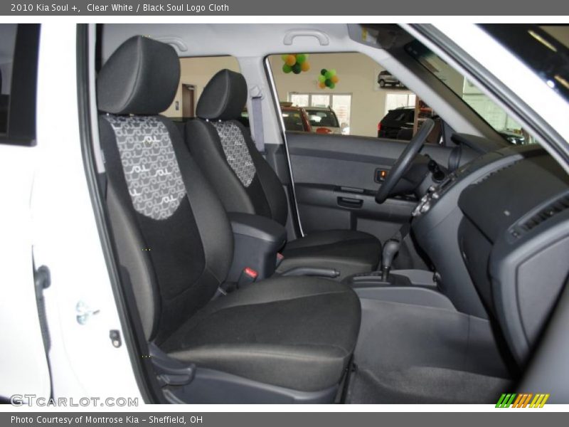 Clear White / Black Soul Logo Cloth 2010 Kia Soul +
