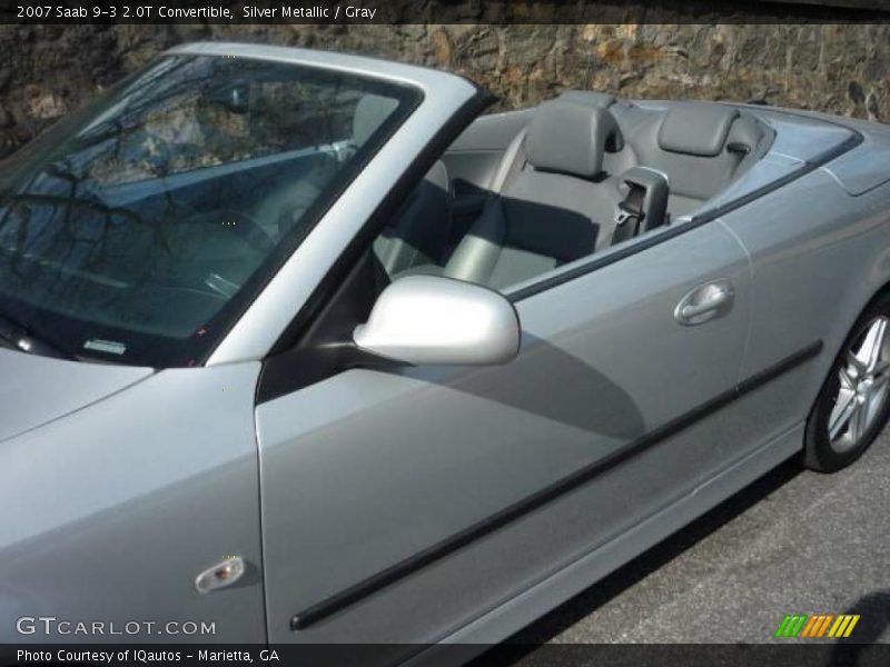 Silver Metallic / Gray 2007 Saab 9-3 2.0T Convertible
