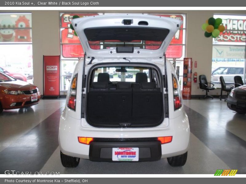 Clear White / Black Soul Logo Cloth 2010 Kia Soul +