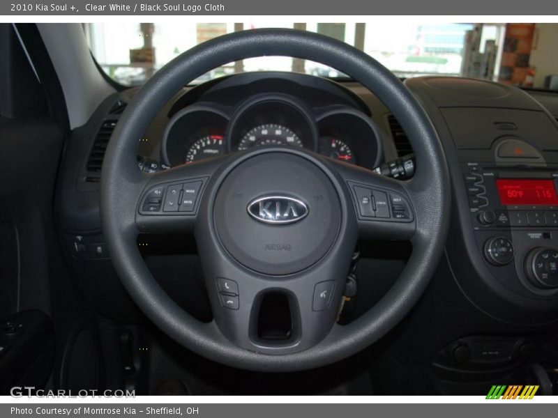 Clear White / Black Soul Logo Cloth 2010 Kia Soul +