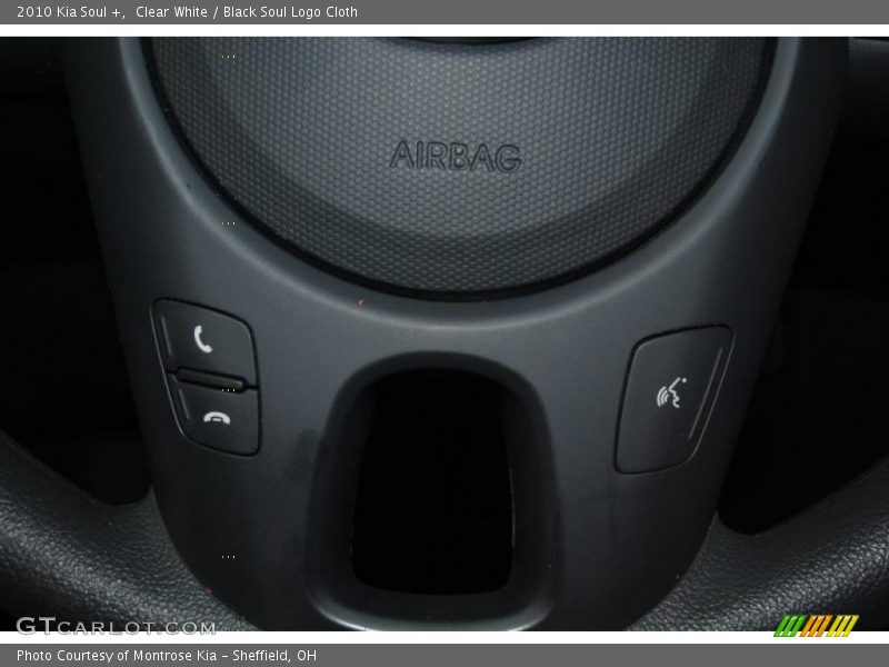 Clear White / Black Soul Logo Cloth 2010 Kia Soul +