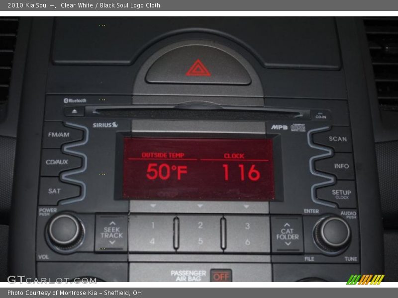 Clear White / Black Soul Logo Cloth 2010 Kia Soul +