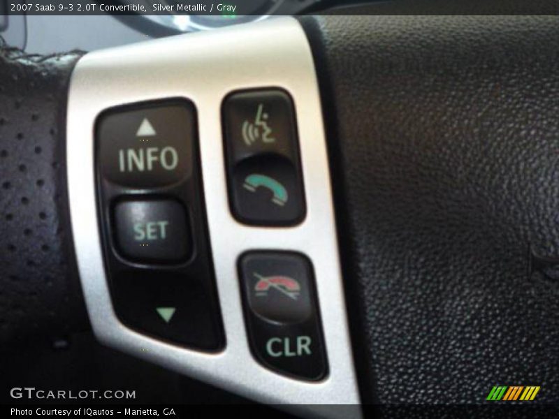 Silver Metallic / Gray 2007 Saab 9-3 2.0T Convertible