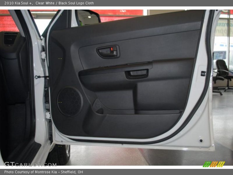 Clear White / Black Soul Logo Cloth 2010 Kia Soul +