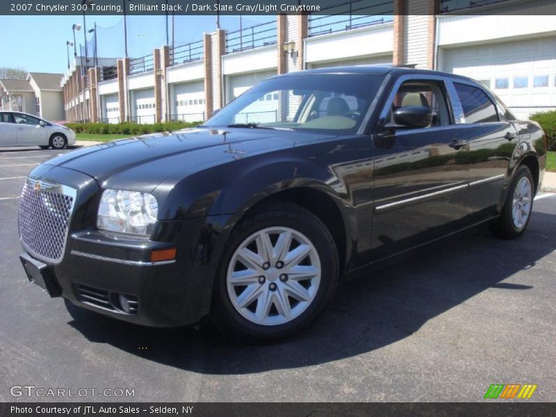 Brilliant Black / Dark Slate Gray/Light Graystone 2007 Chrysler 300 Touring