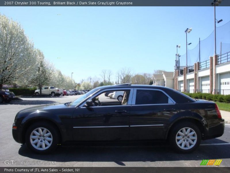 Brilliant Black / Dark Slate Gray/Light Graystone 2007 Chrysler 300 Touring