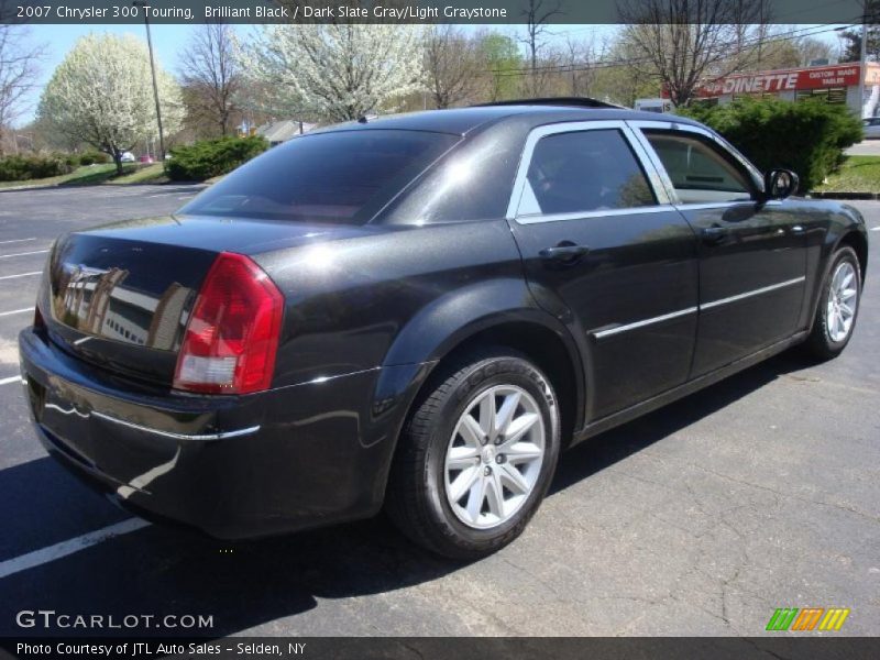 Brilliant Black / Dark Slate Gray/Light Graystone 2007 Chrysler 300 Touring