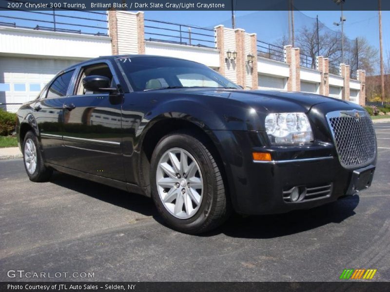 Brilliant Black / Dark Slate Gray/Light Graystone 2007 Chrysler 300 Touring