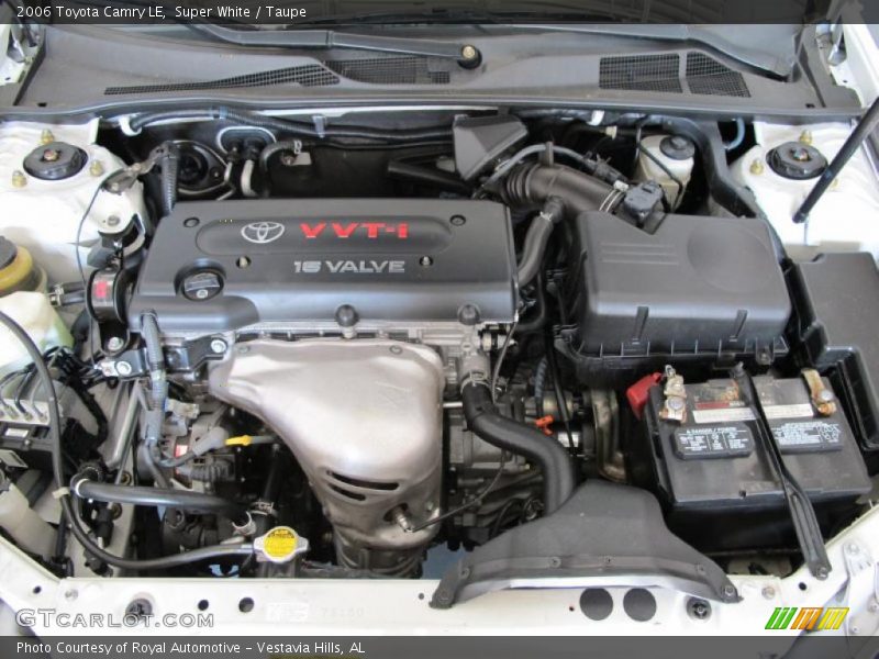 Super White / Taupe 2006 Toyota Camry LE