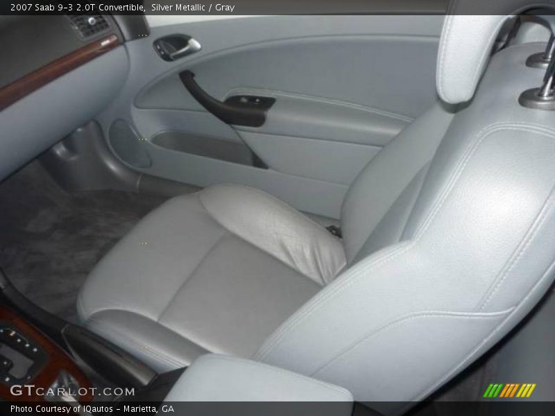 Silver Metallic / Gray 2007 Saab 9-3 2.0T Convertible