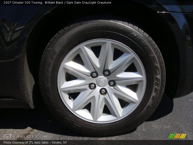 Brilliant Black / Dark Slate Gray/Light Graystone 2007 Chrysler 300 Touring