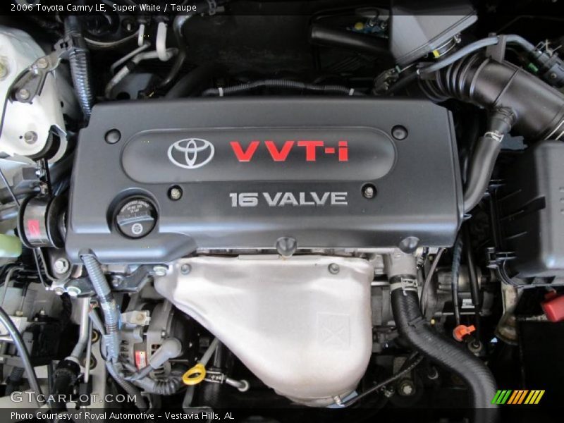 Super White / Taupe 2006 Toyota Camry LE