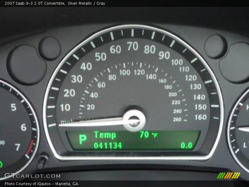 Silver Metallic / Gray 2007 Saab 9-3 2.0T Convertible