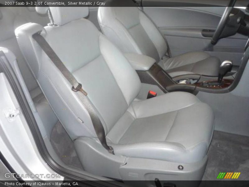 Silver Metallic / Gray 2007 Saab 9-3 2.0T Convertible