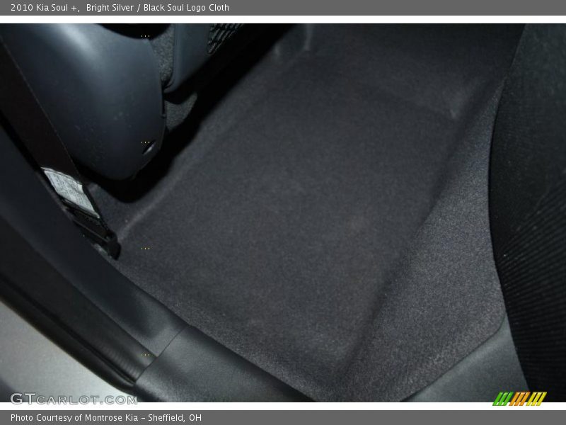 Bright Silver / Black Soul Logo Cloth 2010 Kia Soul +