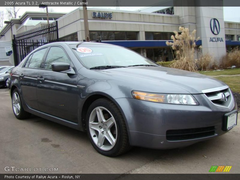 Anthracite Metallic / Camel 2005 Acura TL 3.2