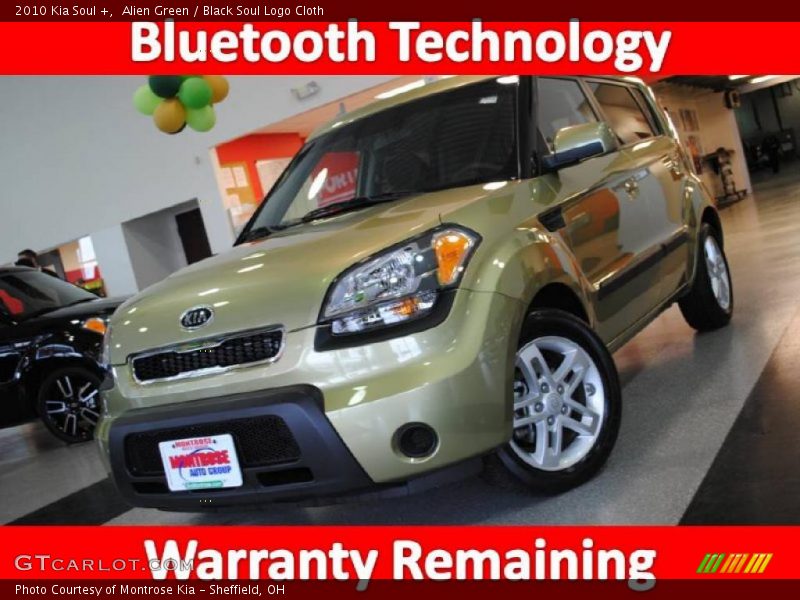 Alien Green / Black Soul Logo Cloth 2010 Kia Soul +
