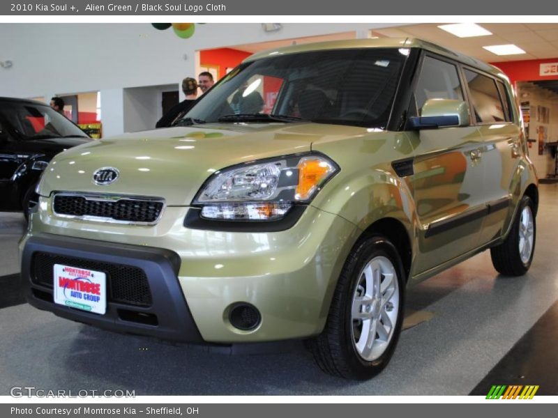 Alien Green / Black Soul Logo Cloth 2010 Kia Soul +