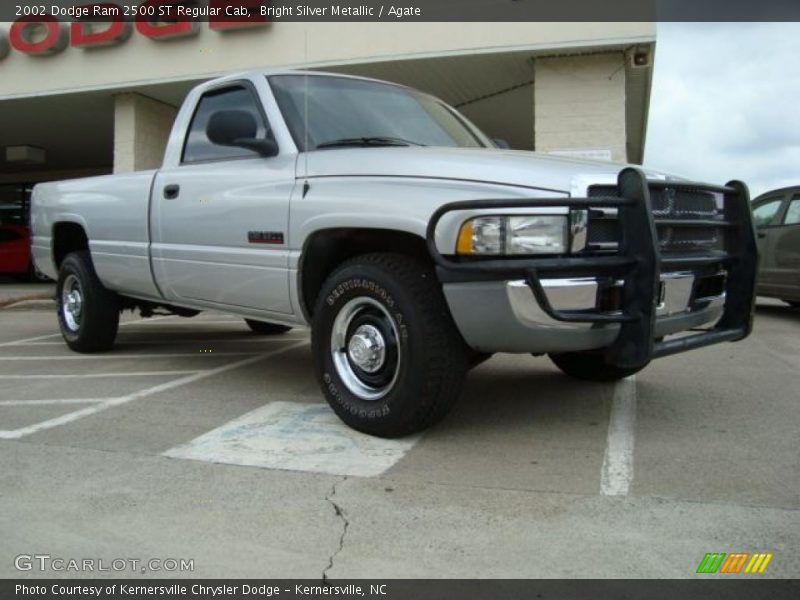 Bright Silver Metallic / Agate 2002 Dodge Ram 2500 ST Regular Cab