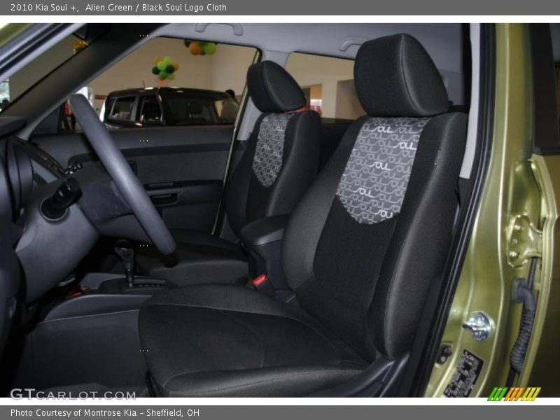Alien Green / Black Soul Logo Cloth 2010 Kia Soul +