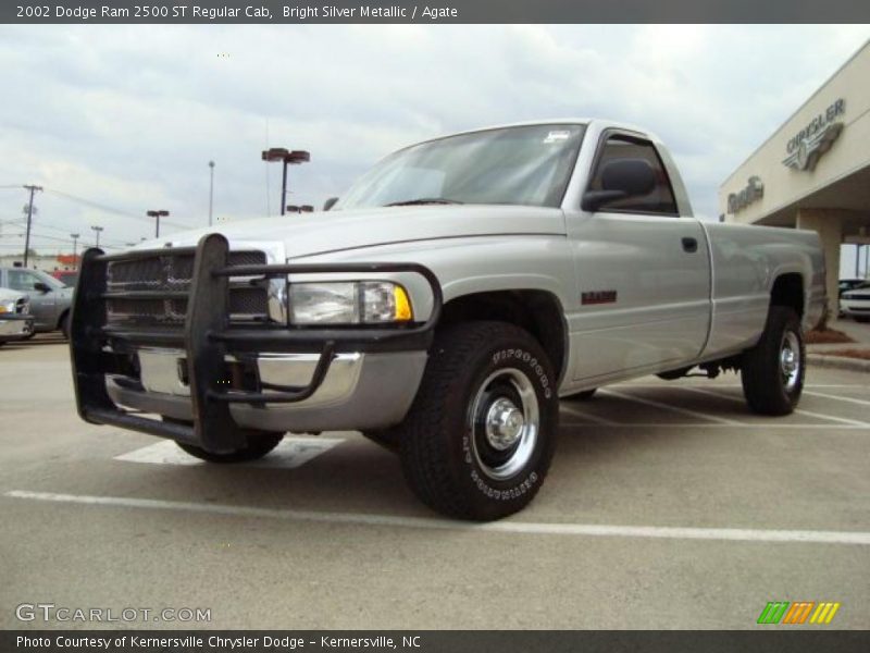 Bright Silver Metallic / Agate 2002 Dodge Ram 2500 ST Regular Cab