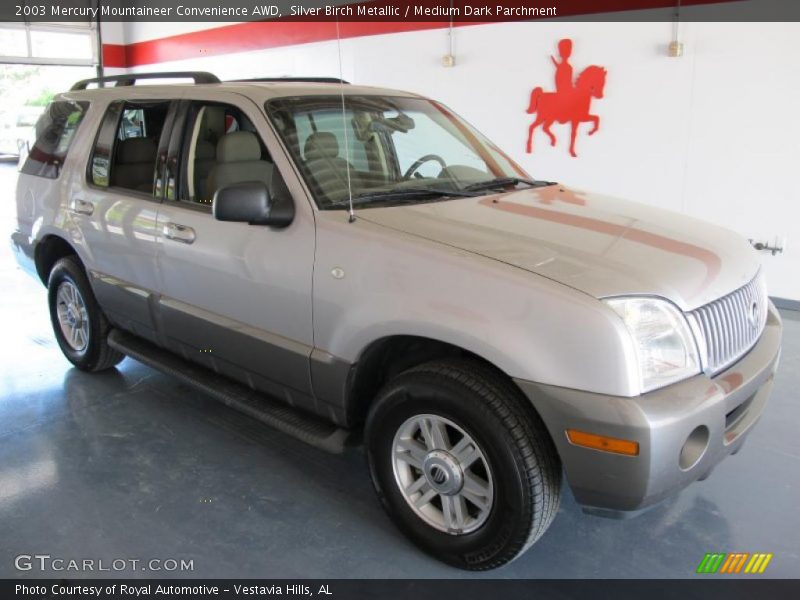 Silver Birch Metallic / Medium Dark Parchment 2003 Mercury Mountaineer Convenience AWD