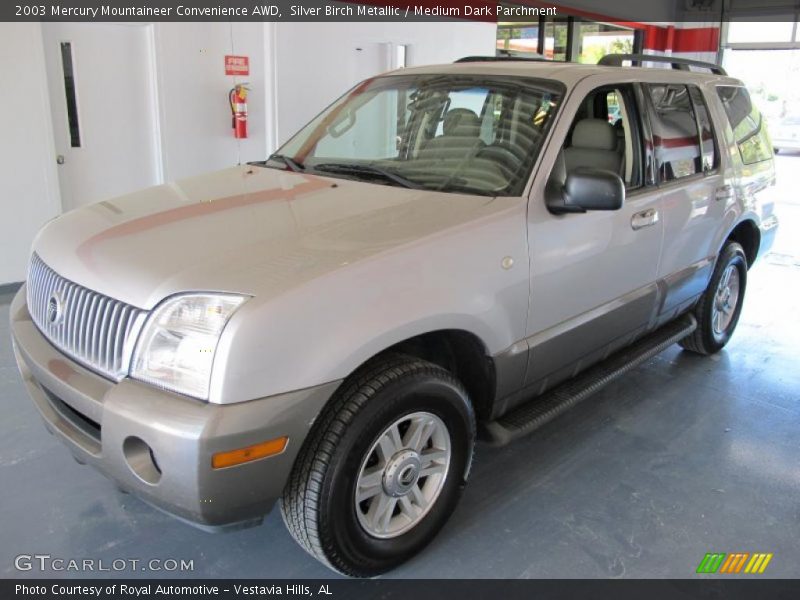 Silver Birch Metallic / Medium Dark Parchment 2003 Mercury Mountaineer Convenience AWD