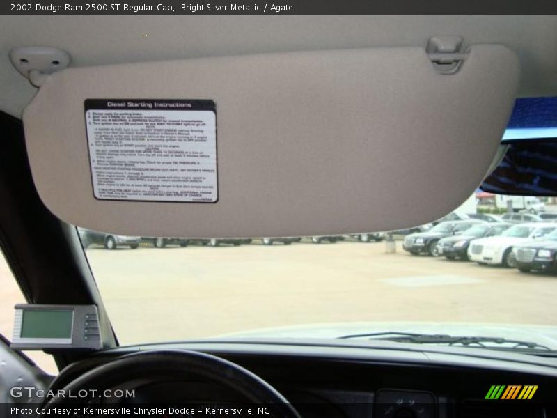 Bright Silver Metallic / Agate 2002 Dodge Ram 2500 ST Regular Cab