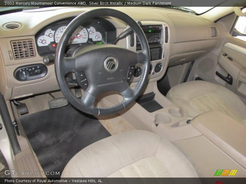 Silver Birch Metallic / Medium Dark Parchment 2003 Mercury Mountaineer Convenience AWD