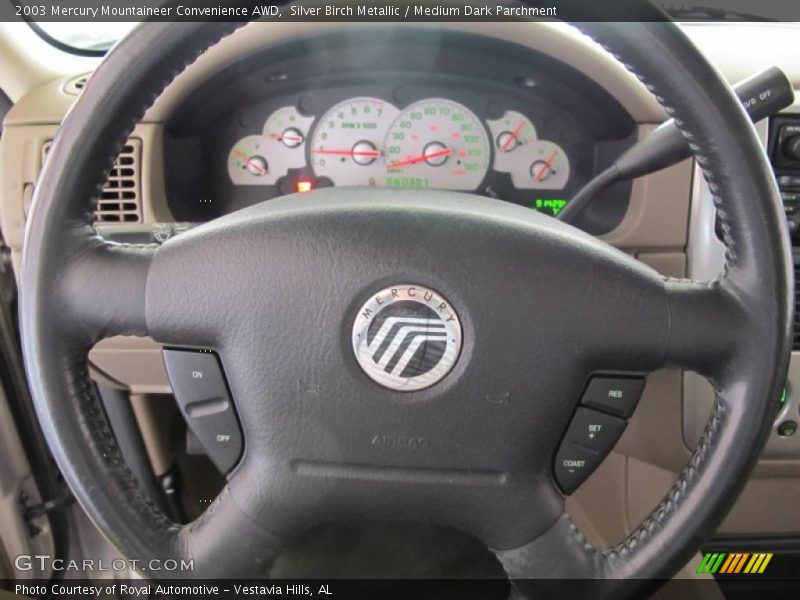 Silver Birch Metallic / Medium Dark Parchment 2003 Mercury Mountaineer Convenience AWD