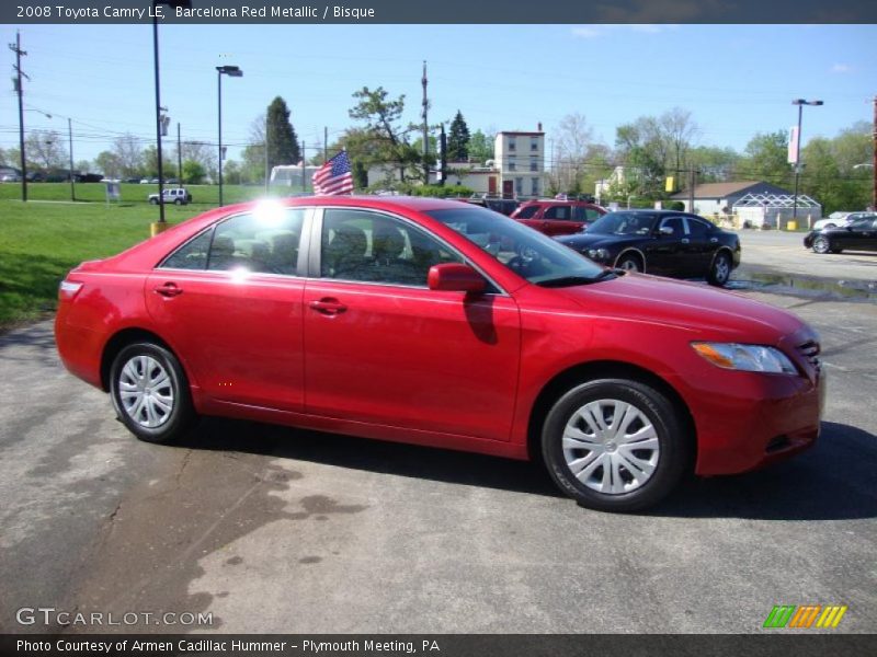Barcelona Red Metallic / Bisque 2008 Toyota Camry LE