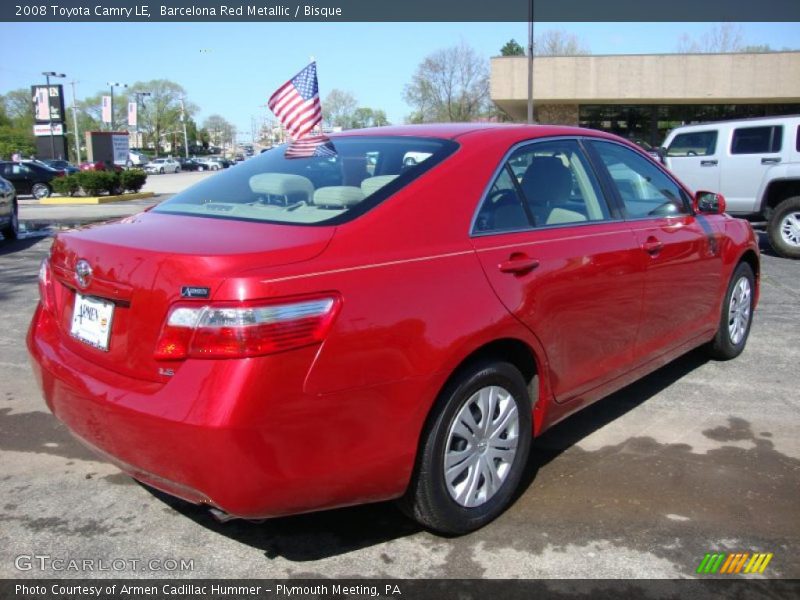 Barcelona Red Metallic / Bisque 2008 Toyota Camry LE