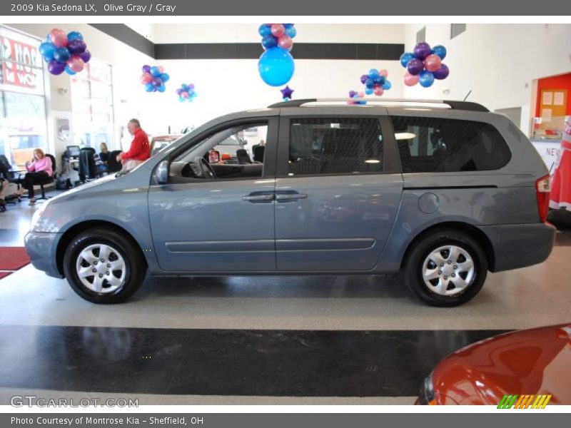 Olive Gray / Gray 2009 Kia Sedona LX