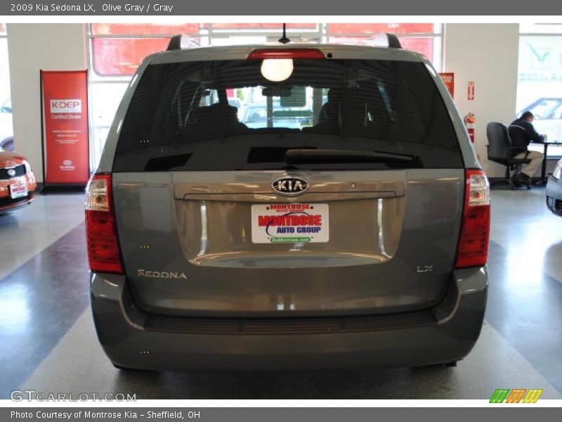 Olive Gray / Gray 2009 Kia Sedona LX