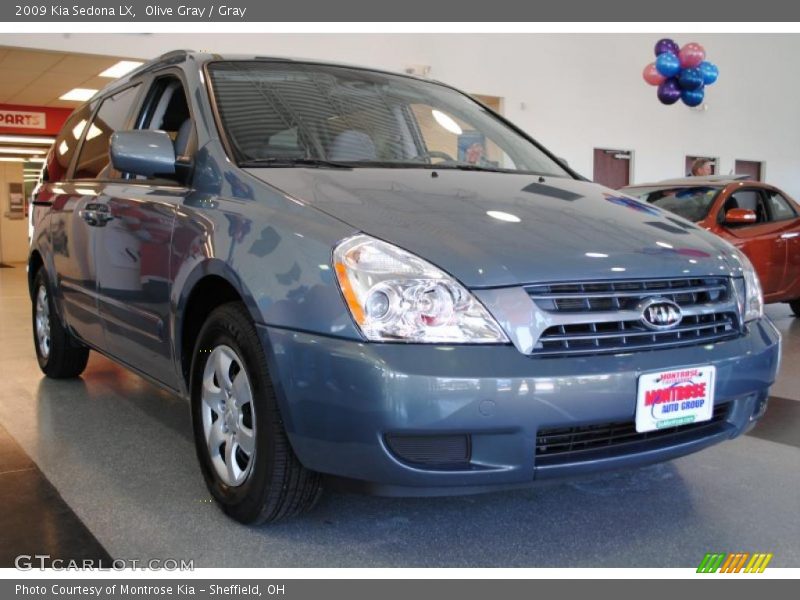 Olive Gray / Gray 2009 Kia Sedona LX