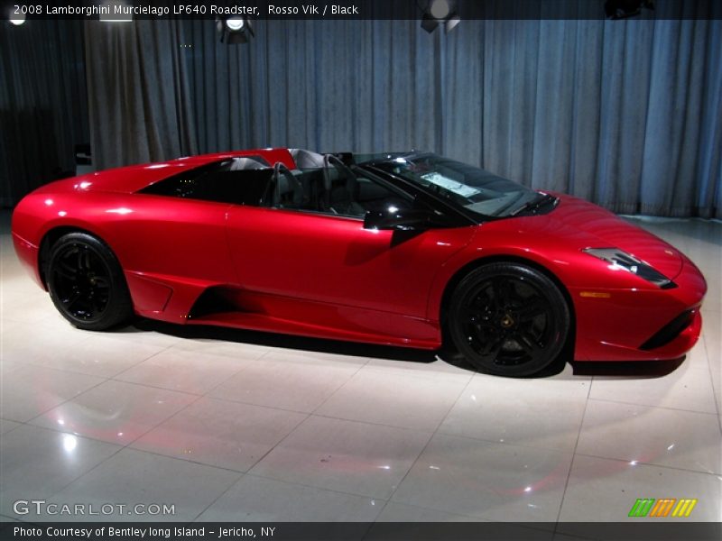 Rosso Vik / Black 2008 Lamborghini Murcielago LP640 Roadster