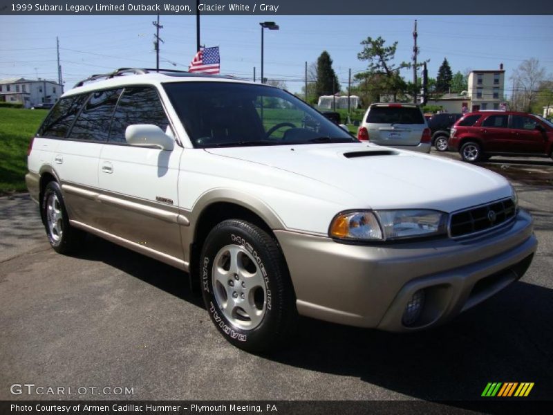 Glacier White / Gray 1999 Subaru Legacy Limited Outback Wagon