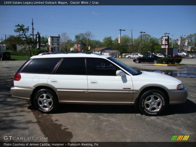 Glacier White / Gray 1999 Subaru Legacy Limited Outback Wagon