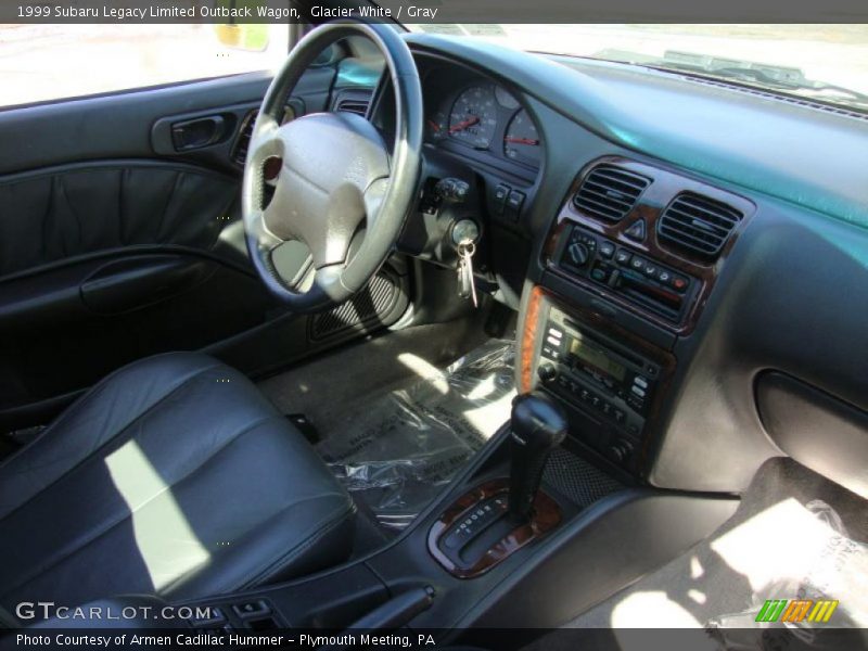 Glacier White / Gray 1999 Subaru Legacy Limited Outback Wagon