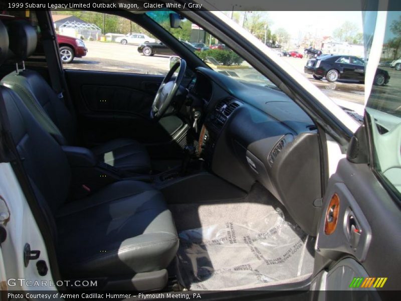 Glacier White / Gray 1999 Subaru Legacy Limited Outback Wagon