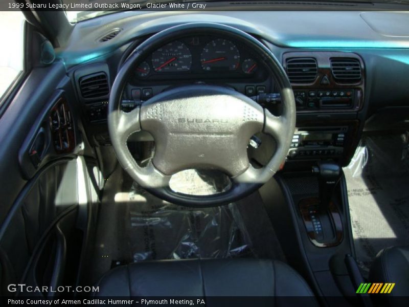 Glacier White / Gray 1999 Subaru Legacy Limited Outback Wagon